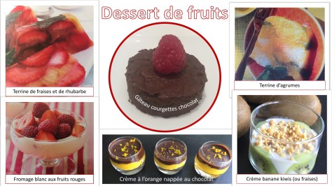 Desserts de fruits